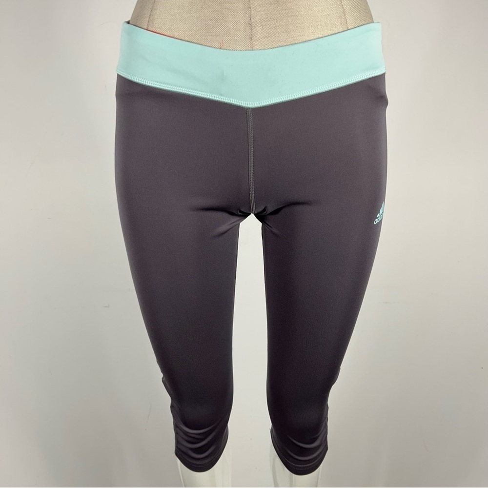 Adidas Climate Gray and Orange Leggings Size S